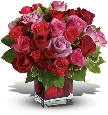 Madly in Love Bouquet with 24 Multi Color Roses