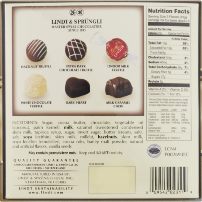 Lindt Premium Chocolates 3.8oz