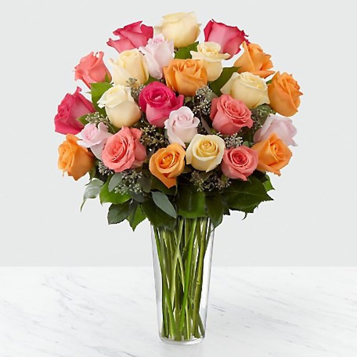 Rosy Glow Assorted color Roses