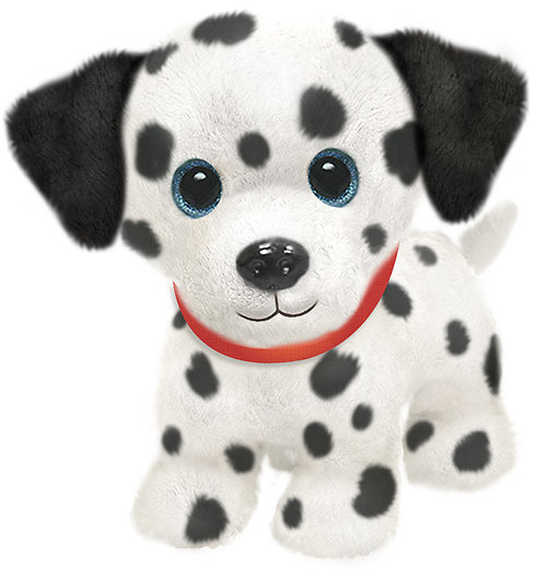 7\" Wuffles Dalmation Pup, 7\" sitting