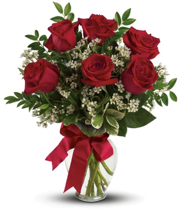 Thoughts of You Bouquet with MED Red Roses - Deluxe