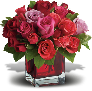 Madly in Love Bouquet with 24 Multi Color Roses
