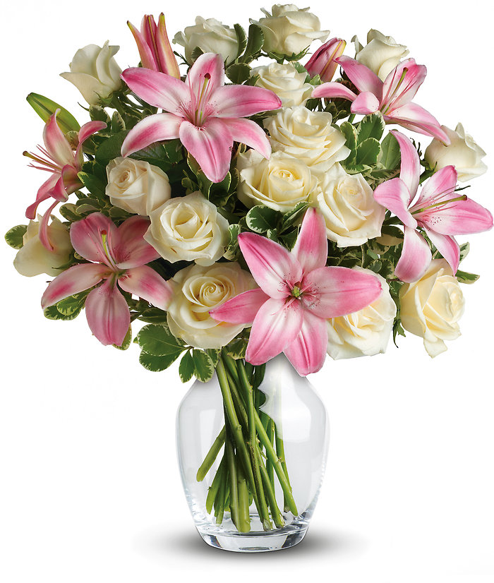 LILIES AND ROSES