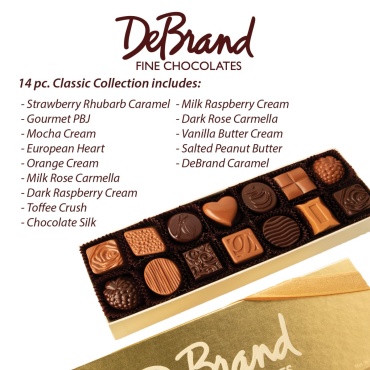 Debrand Fine Chocolate 14 pc