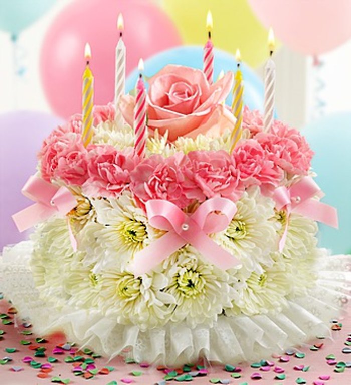 Birthday Flower Cake
