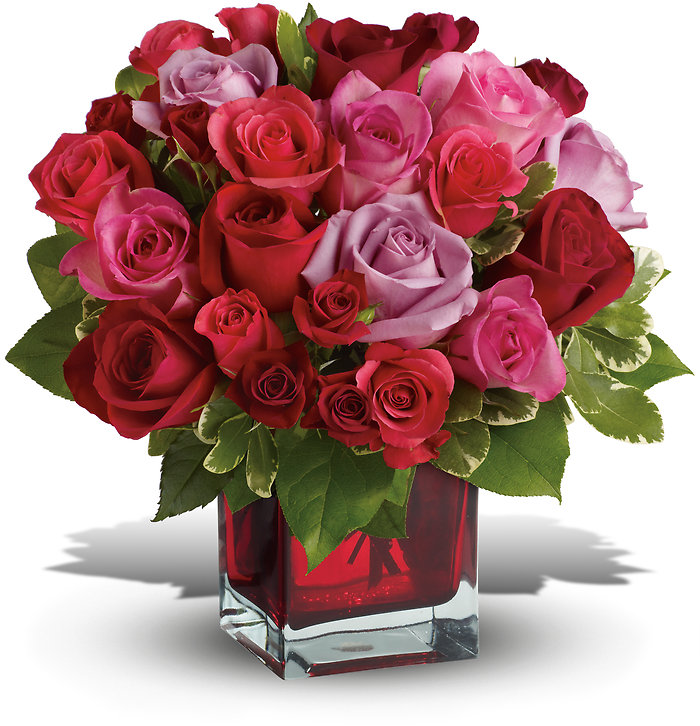 Madly in Love Bouquet with 24 Multi Color Roses