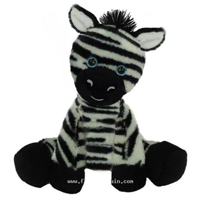 Zebra 7\" Plush First & Main Sitting Floppy Friends