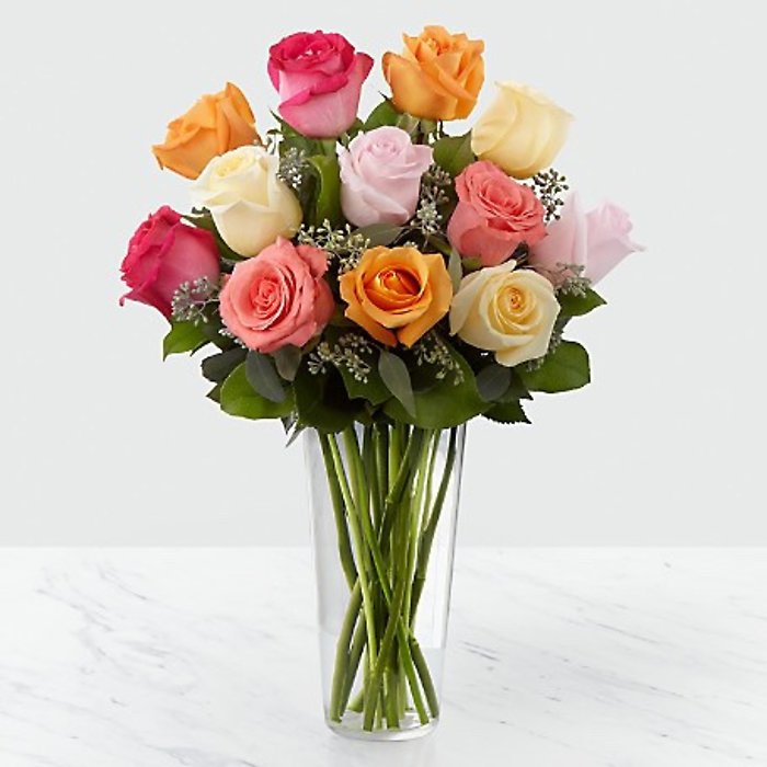 Rosy Glow Assorted color Roses